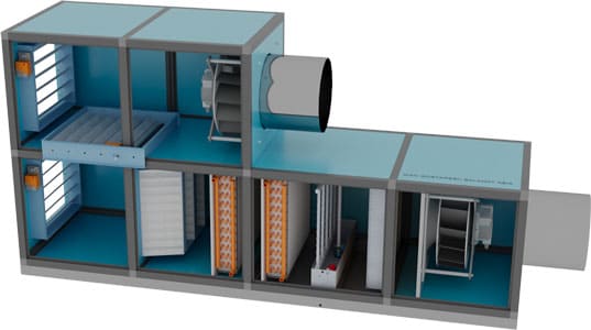 Hygienic and semi-hygienic air conditioner